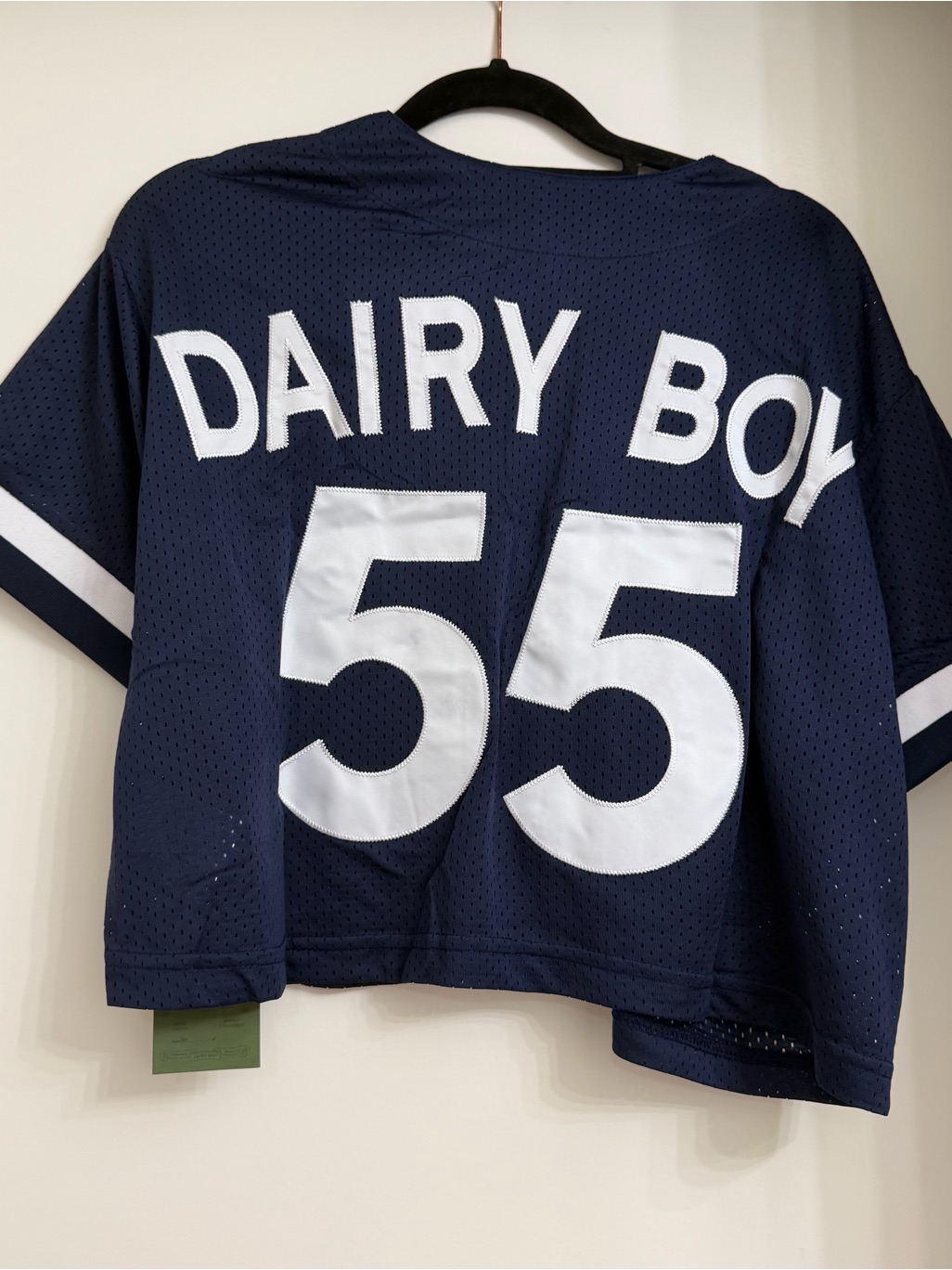 Nwt Dairy Boy Navy Homecoming Cropped Jersey Limited Edition Size Medium — image 8 of 8